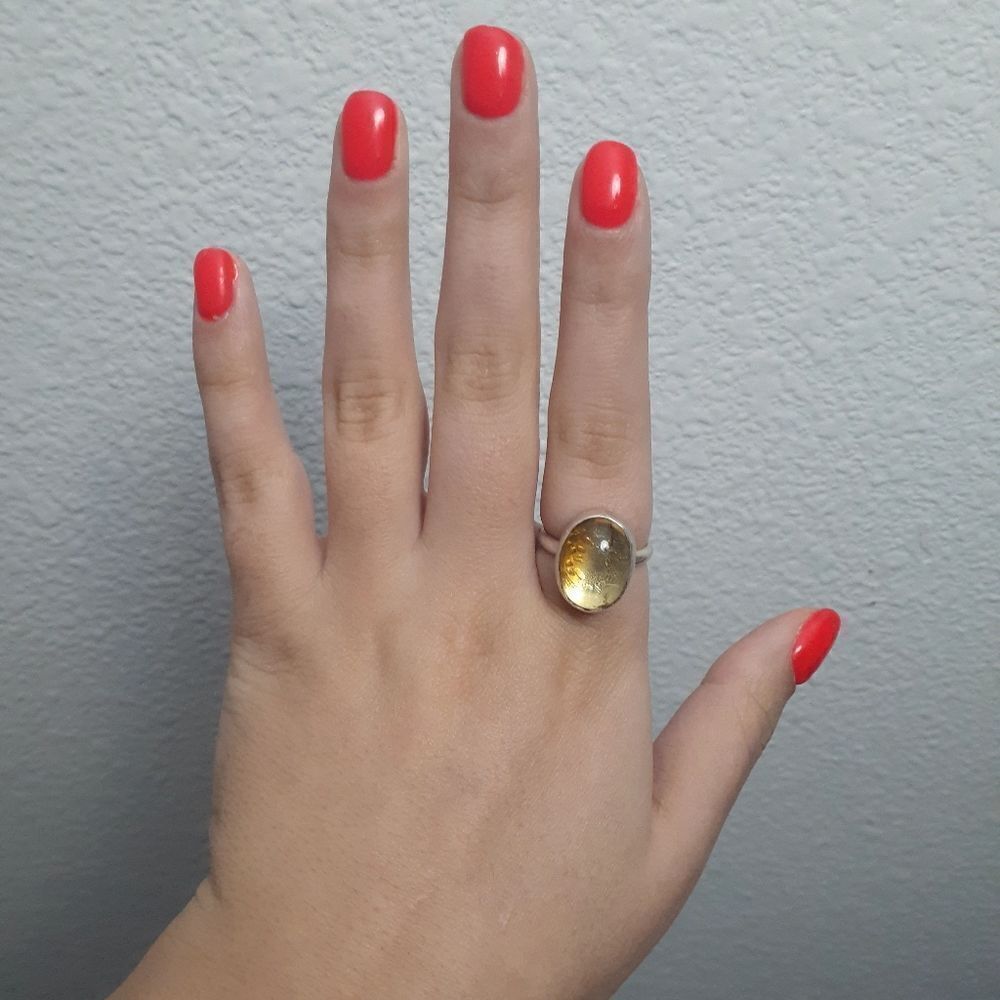 GEMSTUDIO silver citrine ring